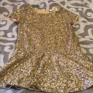 Gold Gap dress